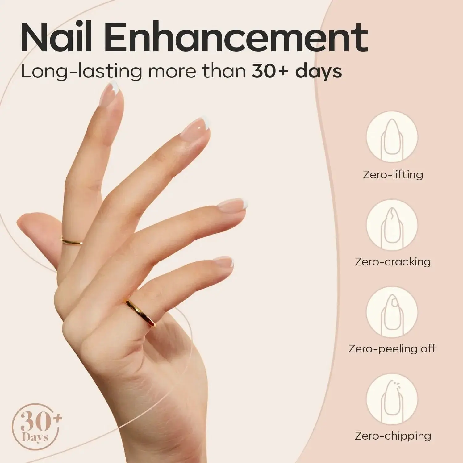 8-in-1 Builder Nail Gel Nude Brown - Image 5