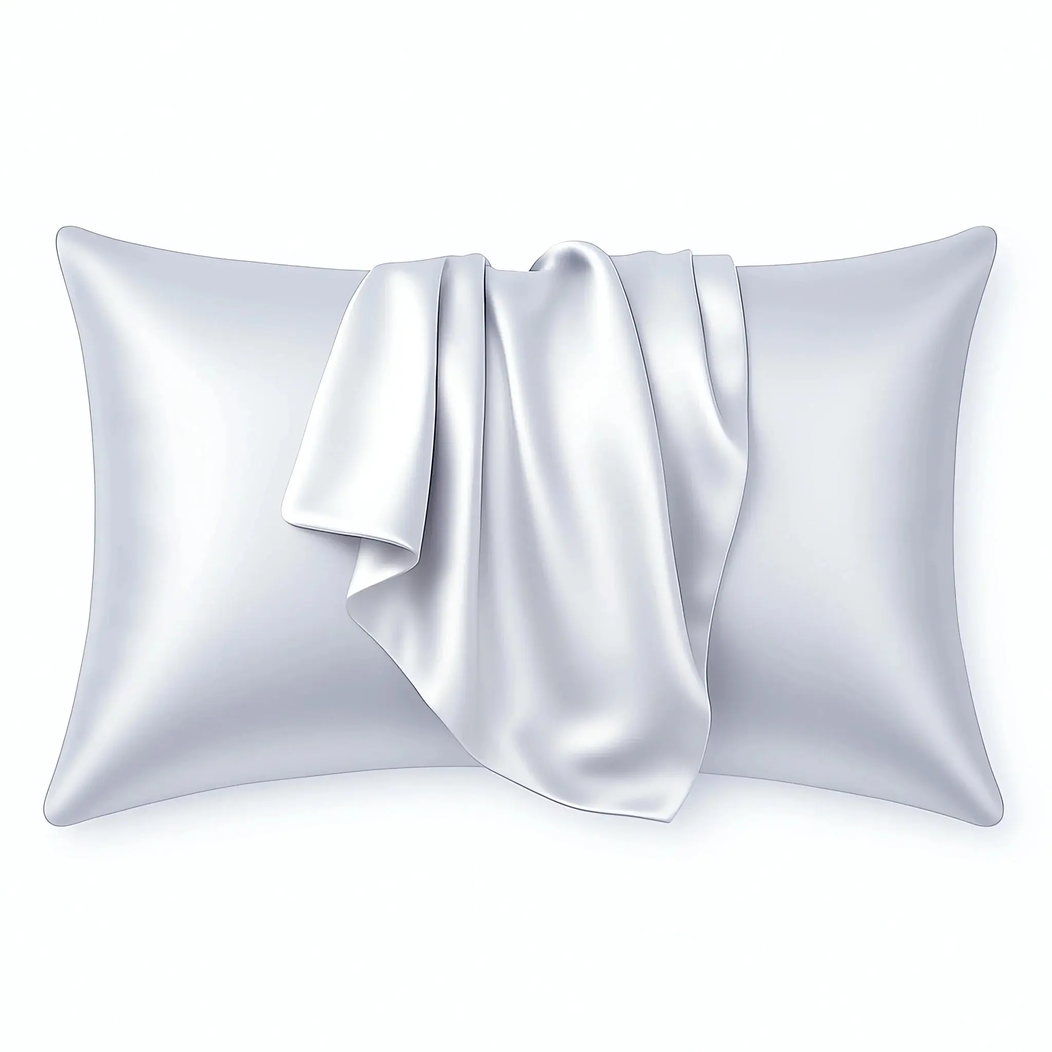 Silky Satin Pillowcase Silver Grey
