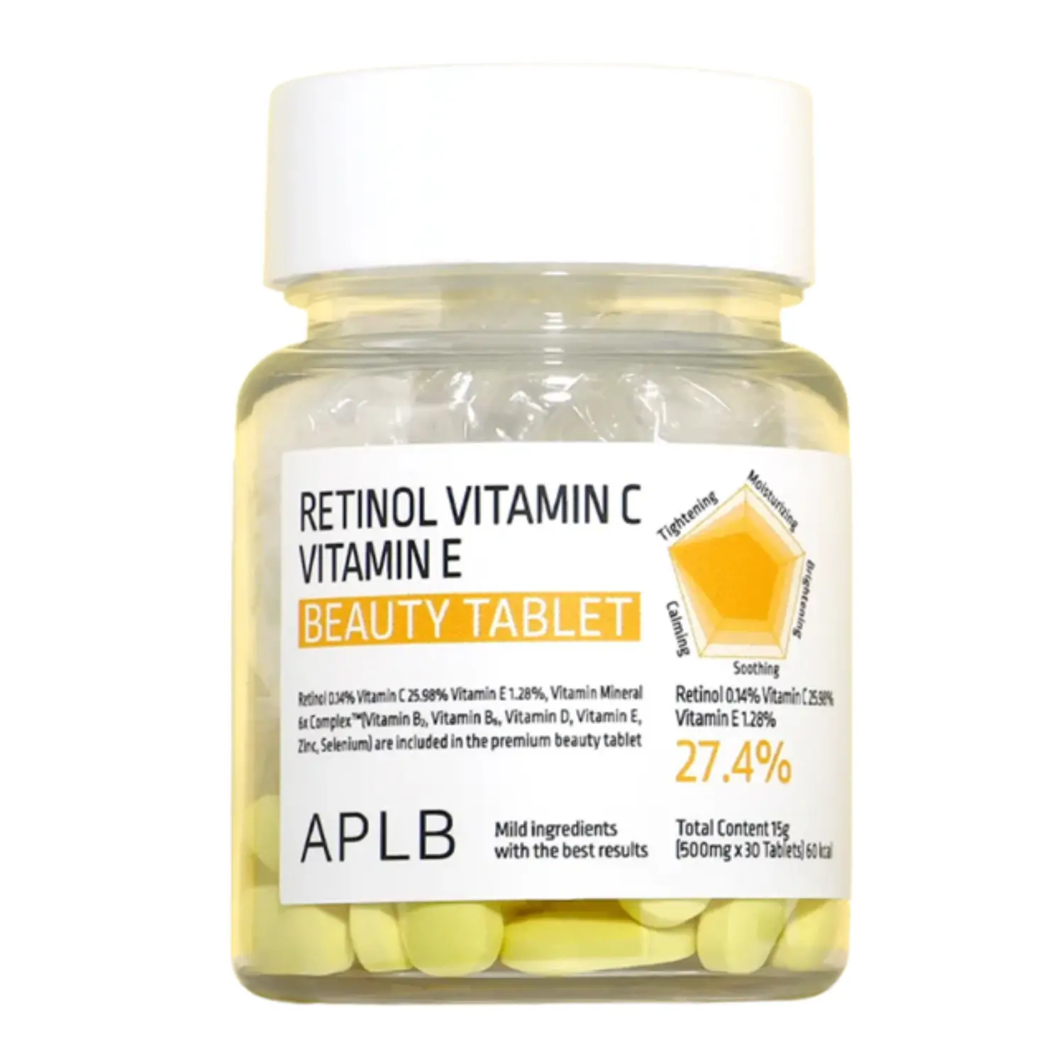 Retinol Vitamin C Vitamin E Beauty Tablet