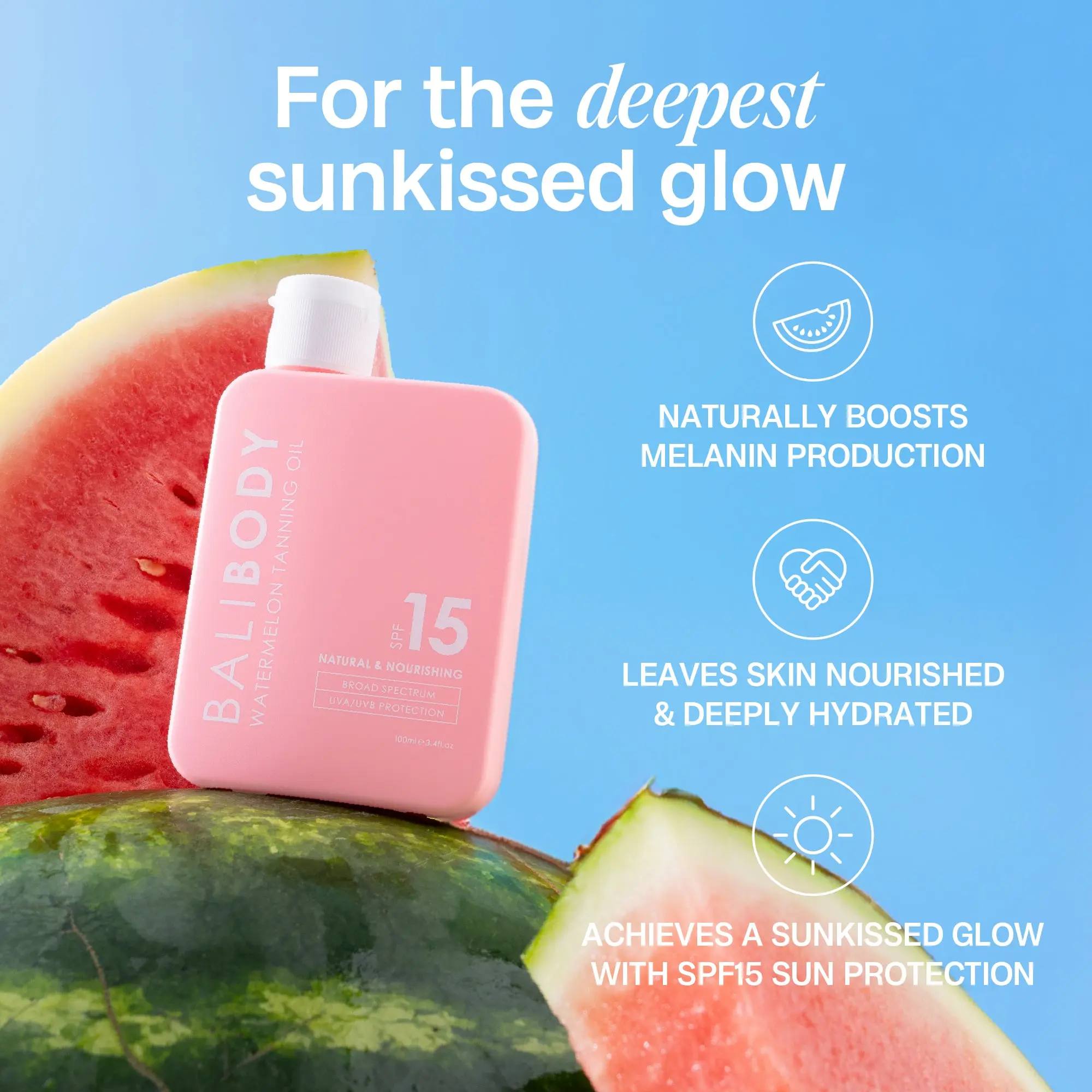 Watermelon Tanning Oil SPF15 - Image 3