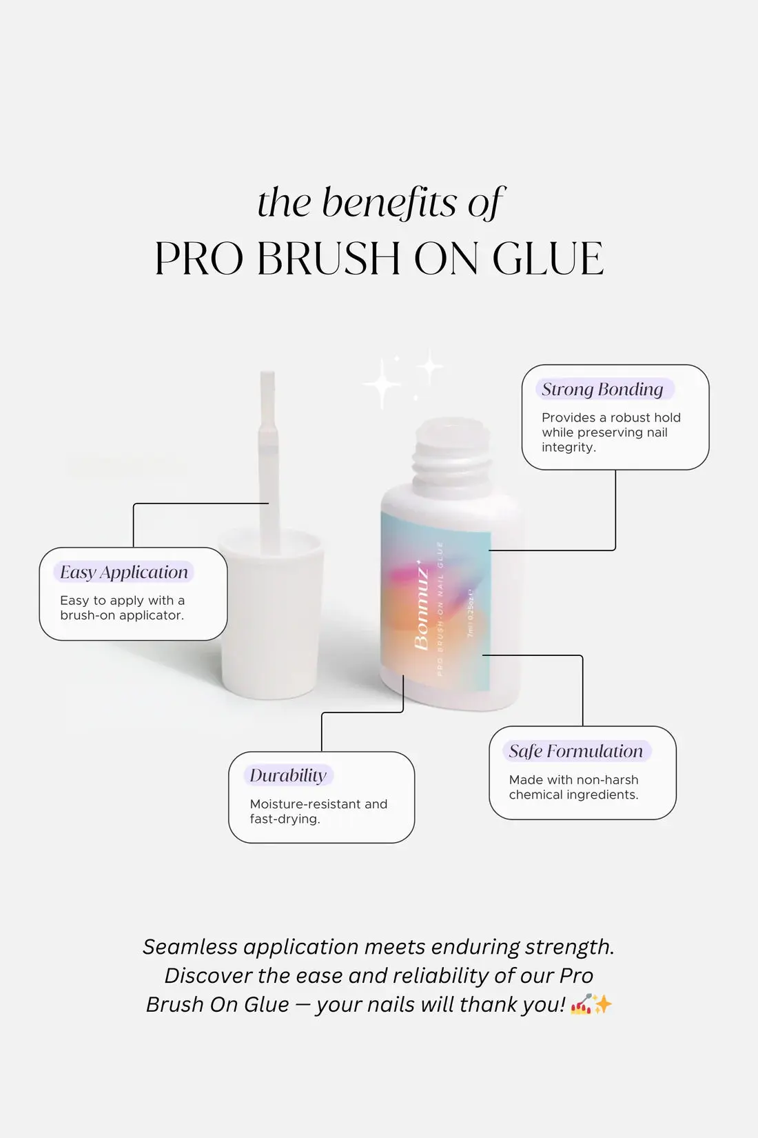 Pro Brush-On Nail Glue - Image 3