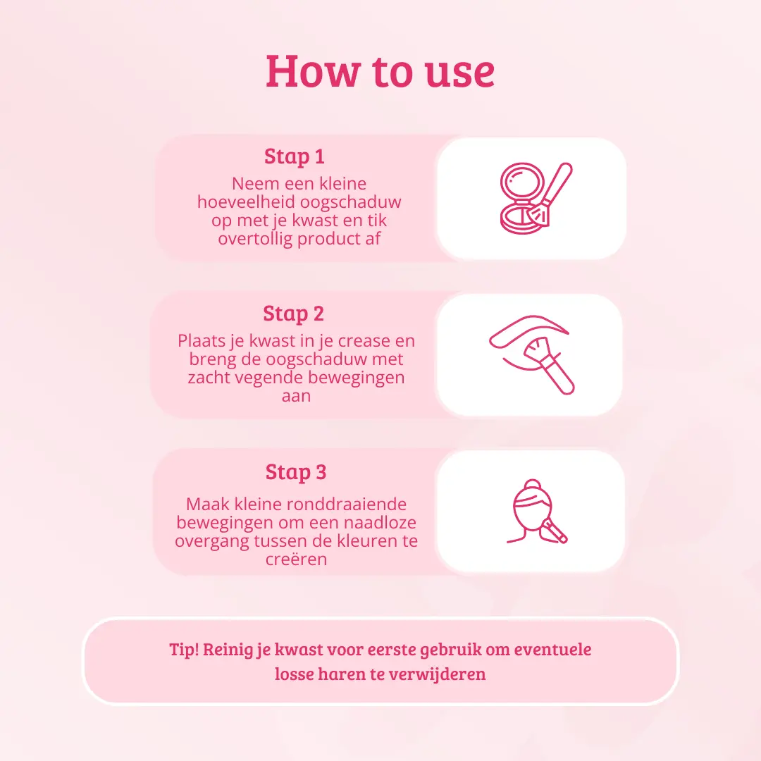 Pink & Rose Gold Tapered Blender Brush - Image 5