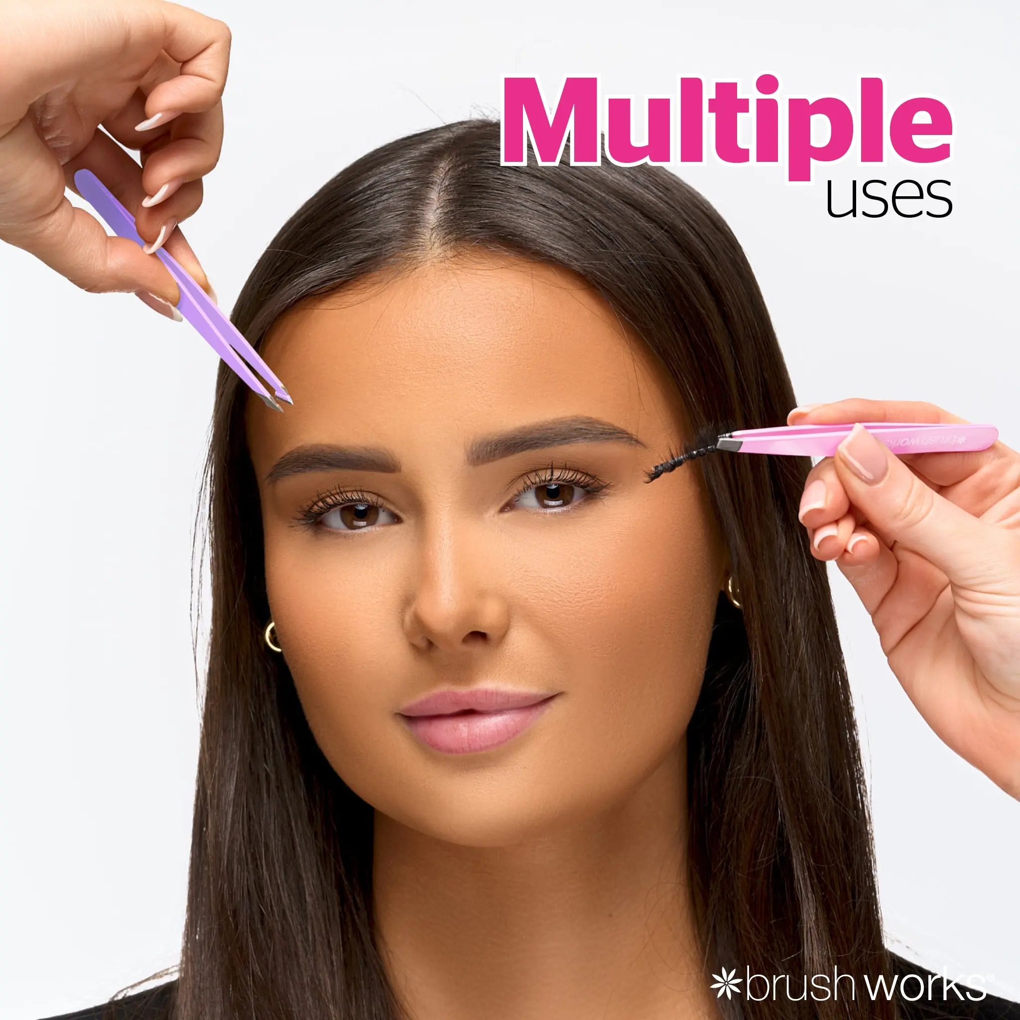 4 Piece Combination Tweezer Set Pastels - Image 3