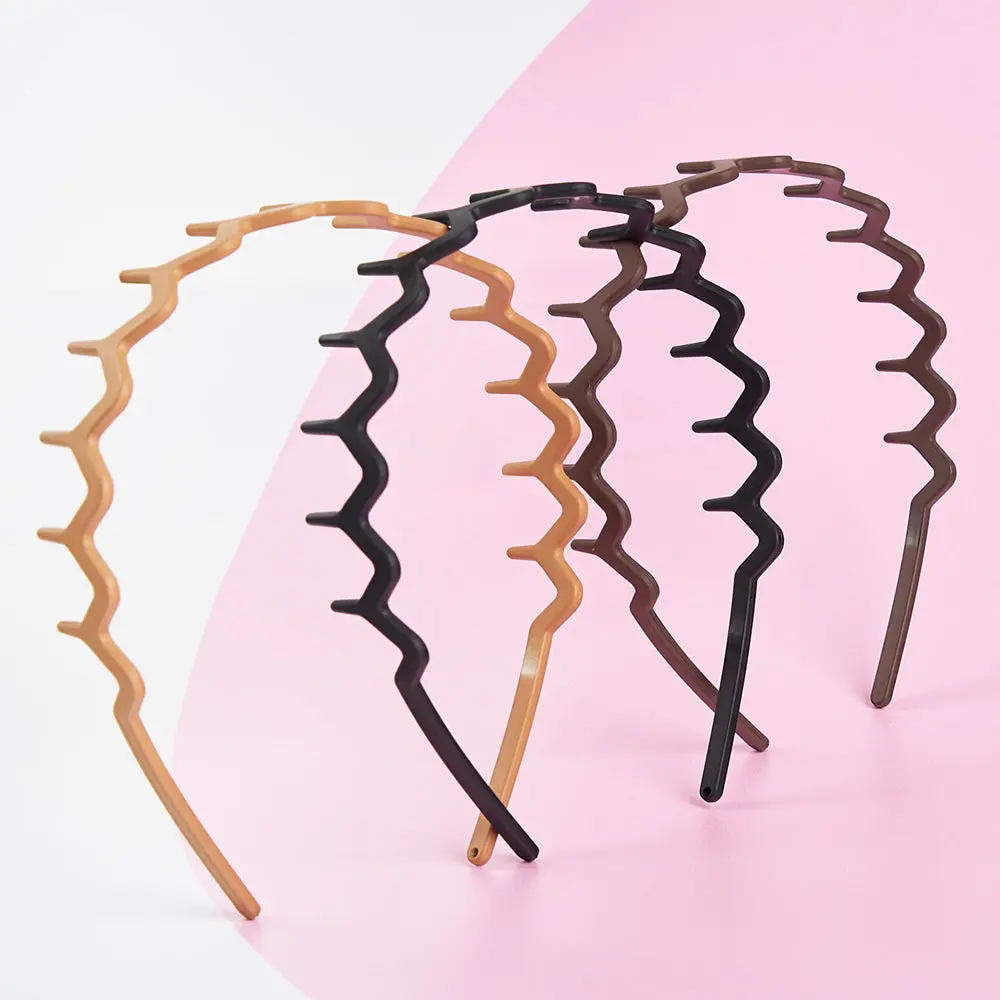 Neutral Zig Zag Headbands Set Matte - Image 6