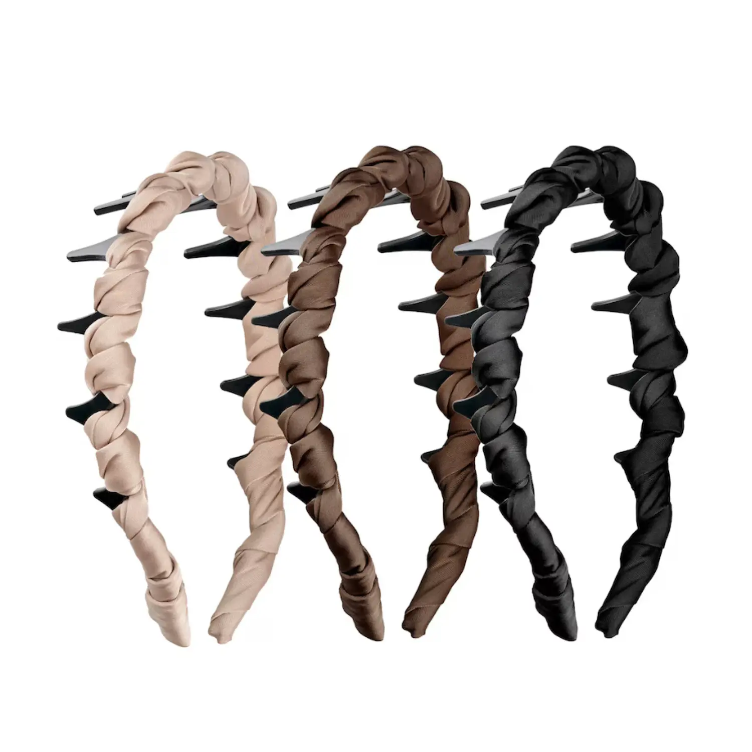 Ribbon Zig Zag Headbands 3 Pack