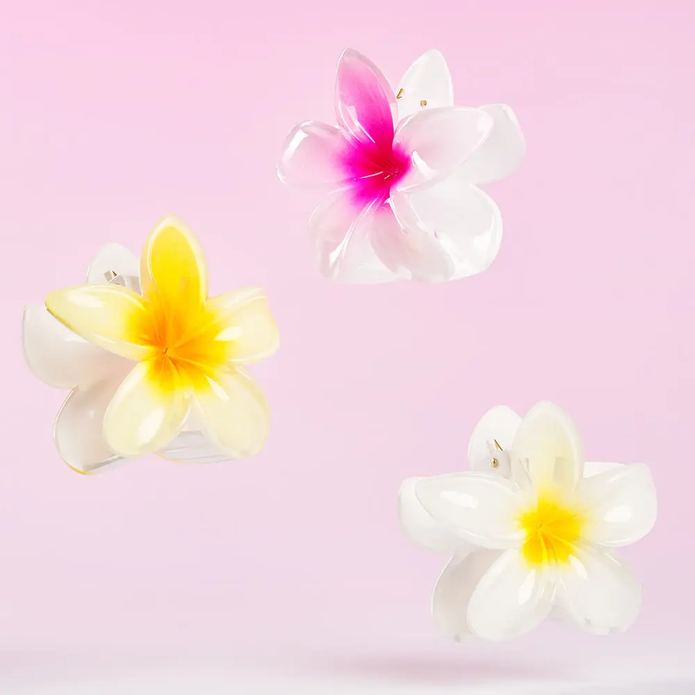 Tropical Flower Claw Clips 3 Pack - Image 6