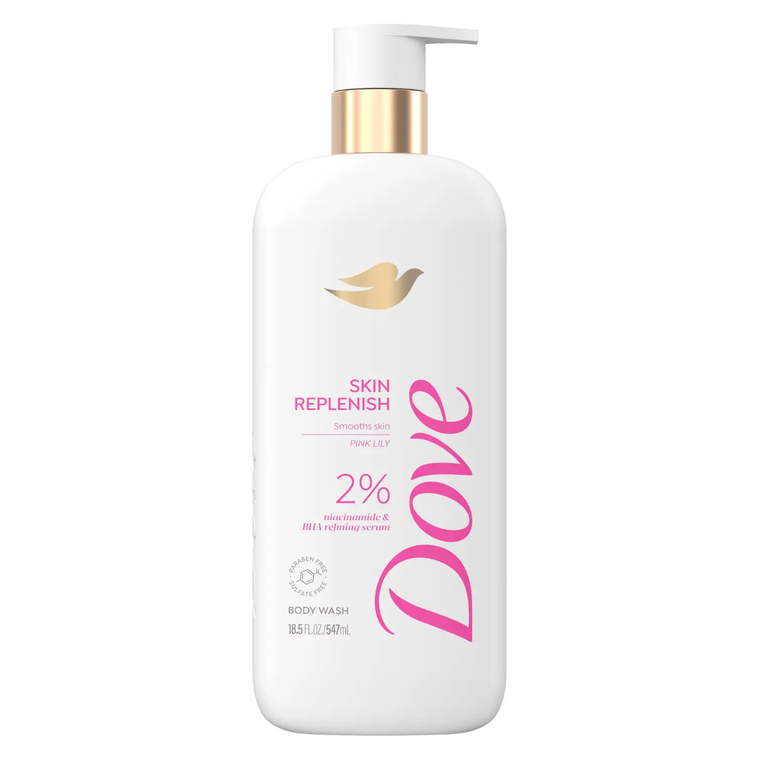 Skin Replenish Body Wash Niacinamide + BHA Serum Pink Lily