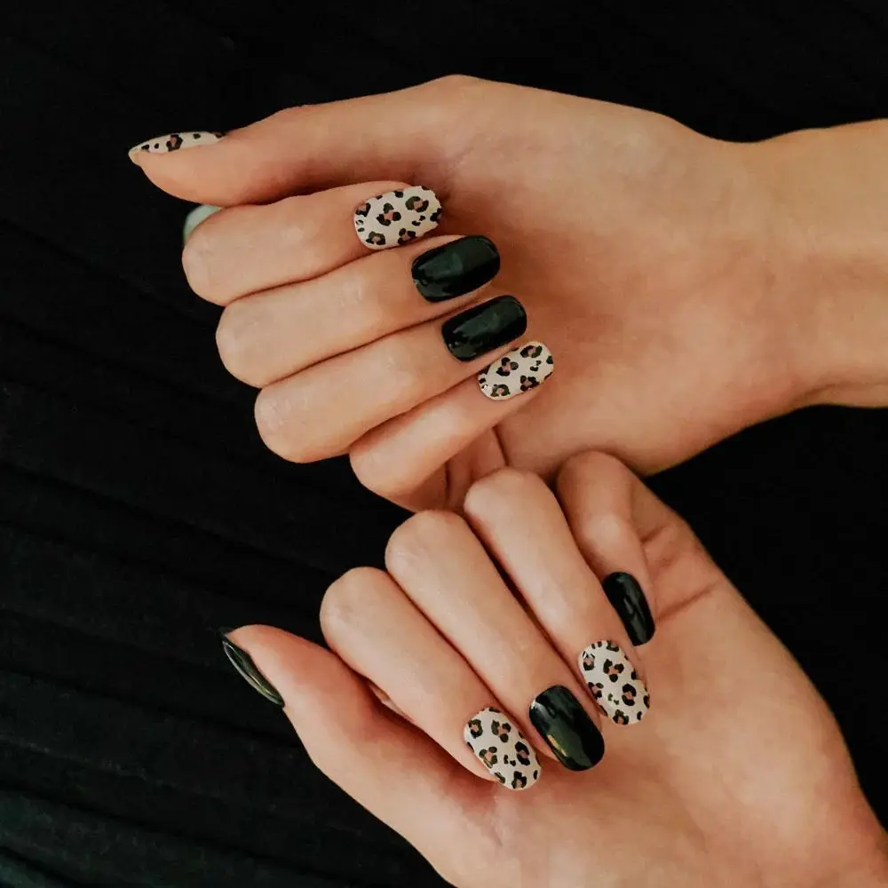 Nail Strips Leopard Black - Image 2