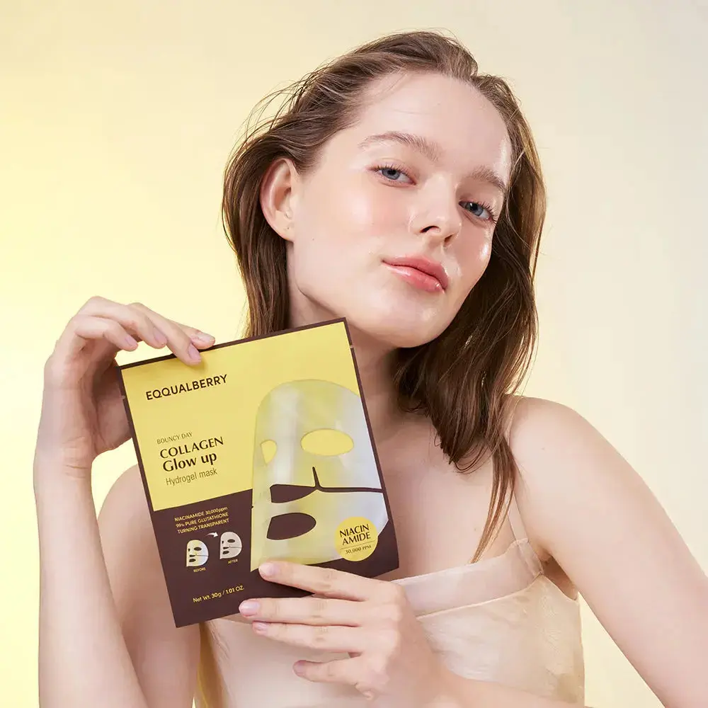 Collagen Glow Up Hydrogel Mask 4-Pack - Image 4