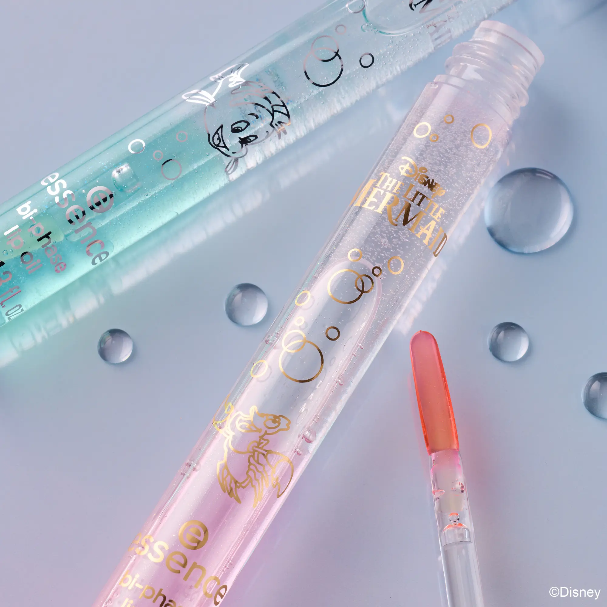 X Disney The Little Mermaid Bi-phase Lip Oil 02 Swim Towards Your Dreams - Image 4