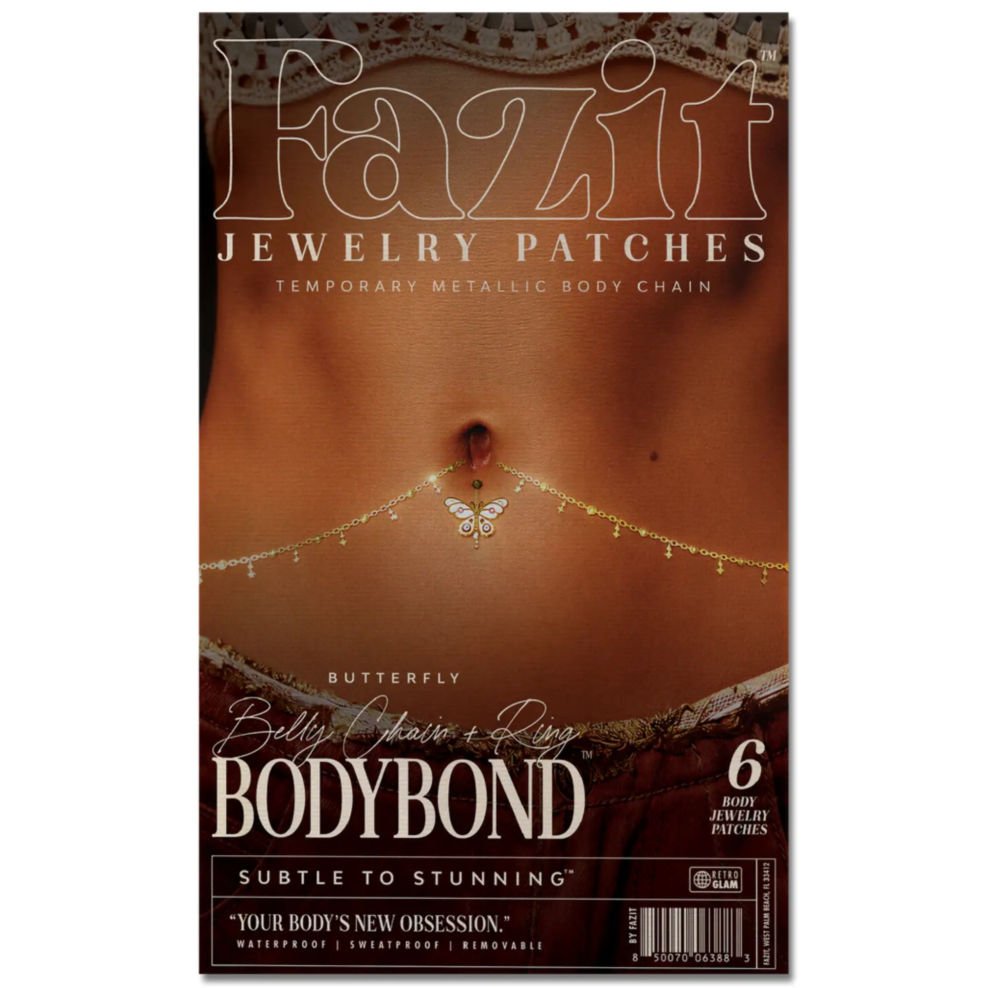 Butterfly Belly Chain and Ring Bodybond