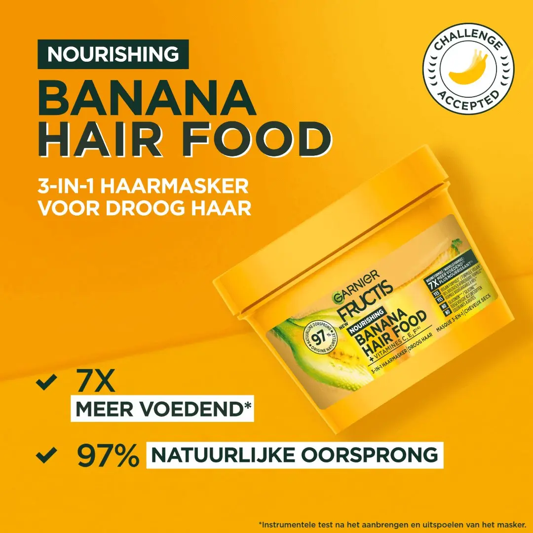 Fructis Hair Food Banana 3-in-1 Hair Mask - Image 6