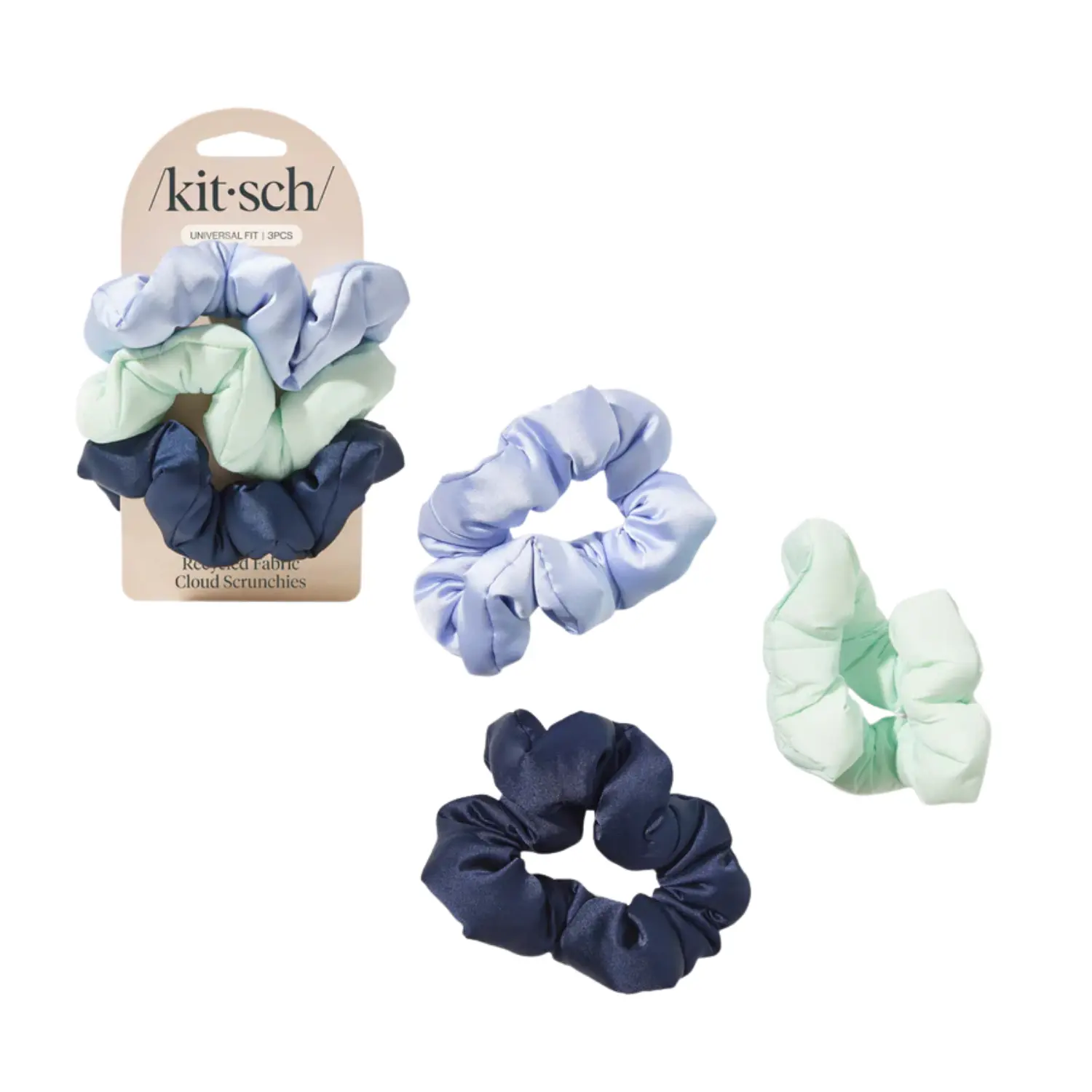 Cloud Scrunchies 3pc Set Garden Bouquet