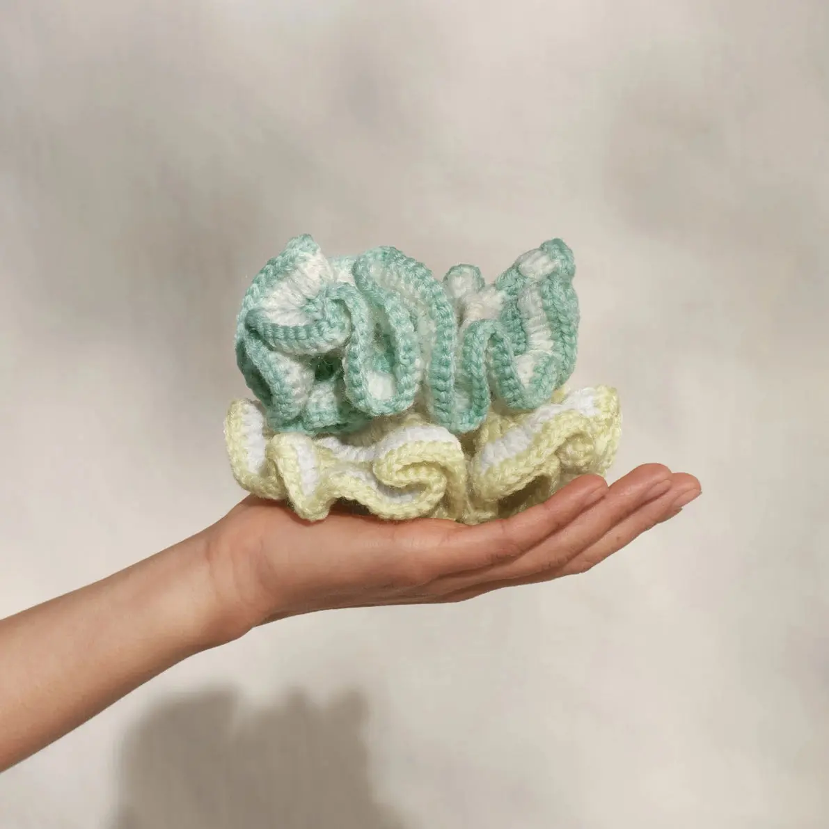 Crochet Scrunchie Butter Yellow - Image 6