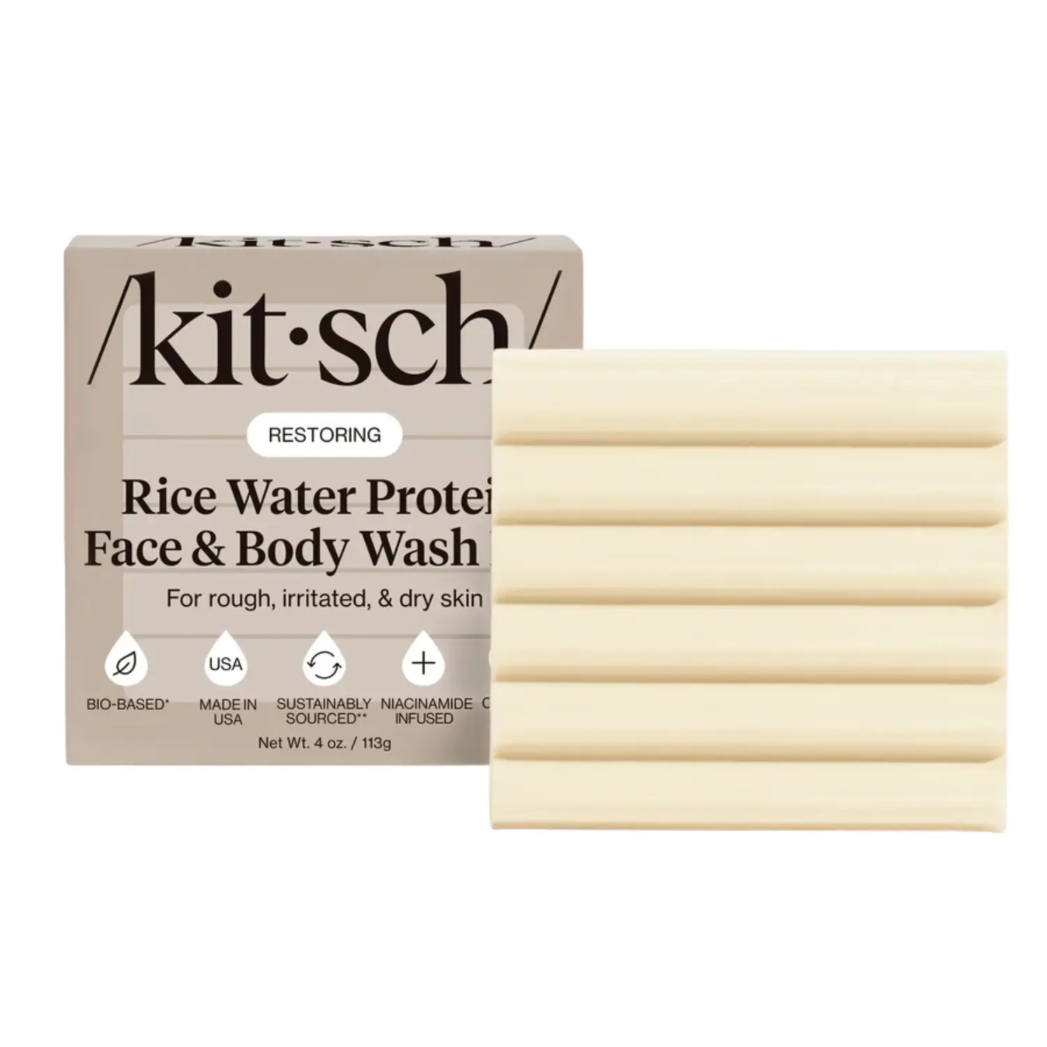 Rice Water Protein Face & Body Wash Bar