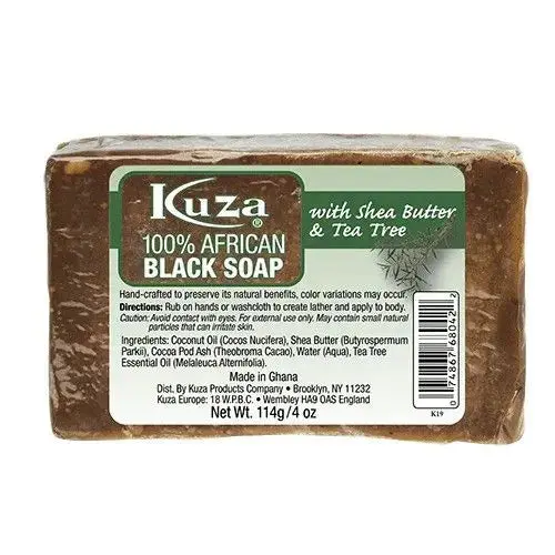 100% African Black Soap Tea Tree