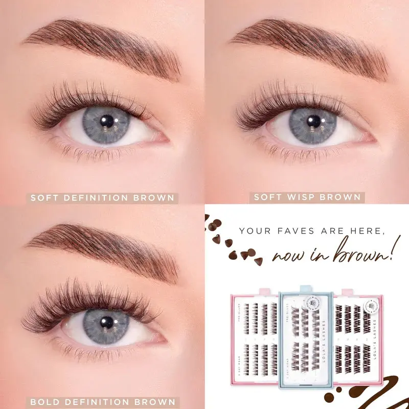 Soft Wisp Dark Brown Pre-Glued Lashes - Image 3