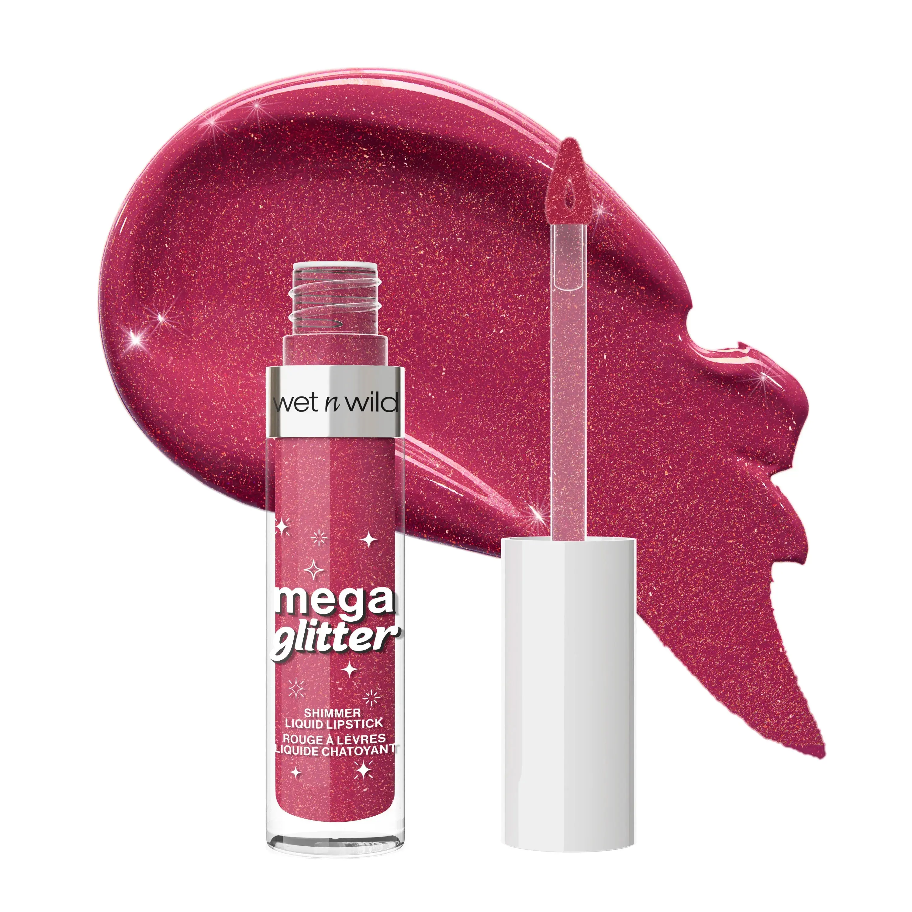 Mega Glitter Shimmer Liquid Lipstick Pink Future