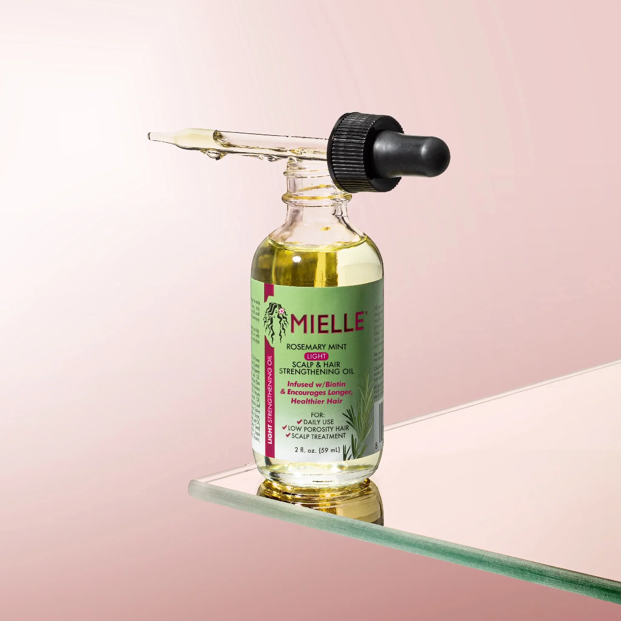 Rosemary Mint Scalp & Hair Strengthening Oil Light - Image 3