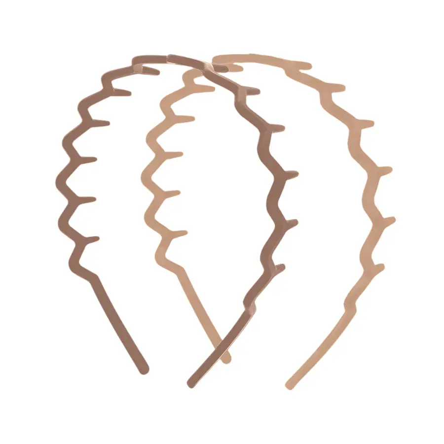 Neutral Zig Zag Headbands 2pc