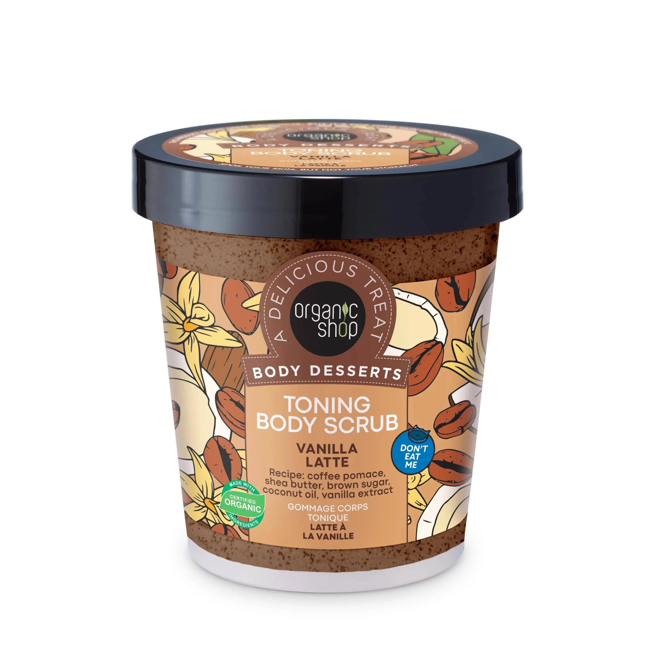 Body Desserts Toning Body Scrub Vanilla Latte