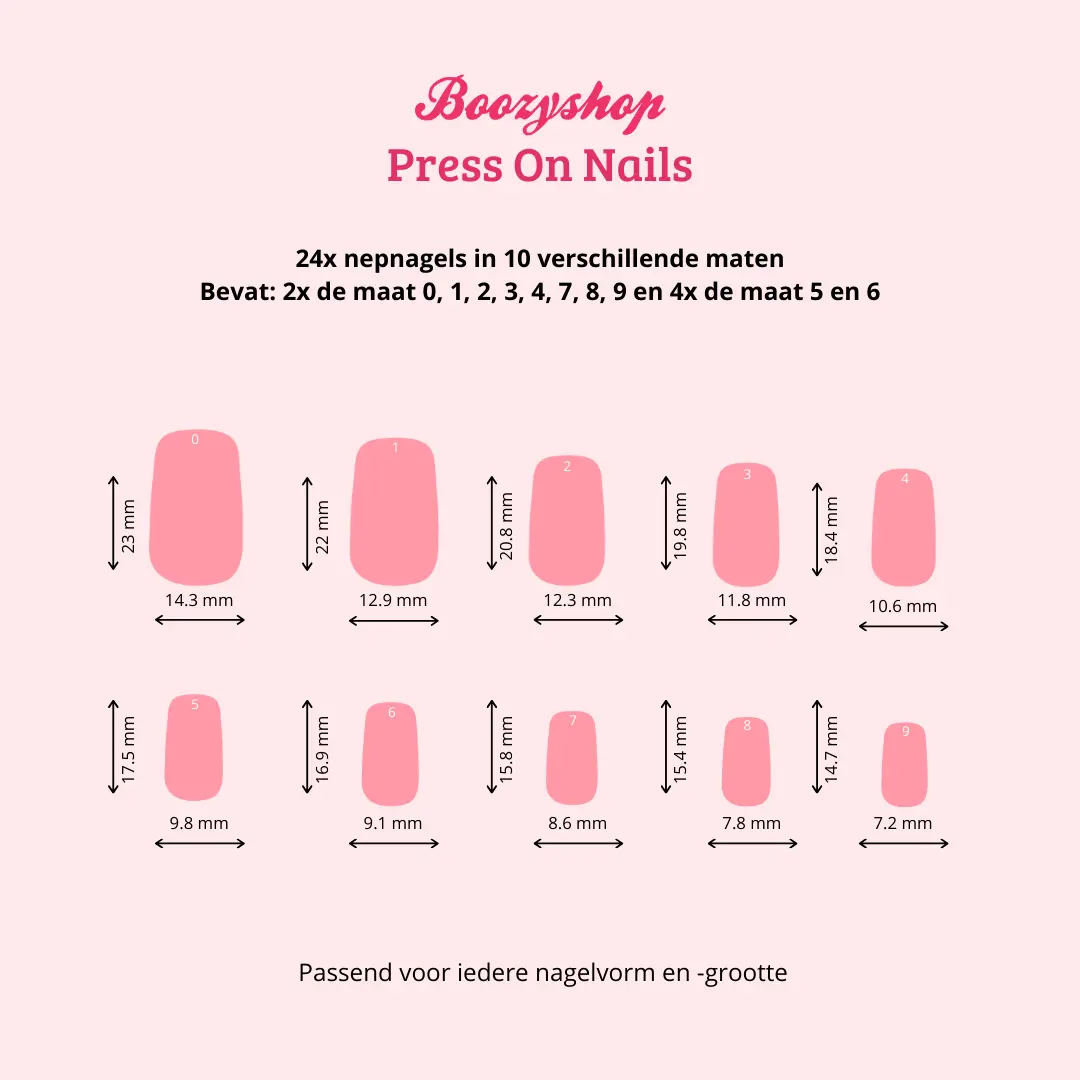 Press On French Nails Metallic Pearlescent - Image 5