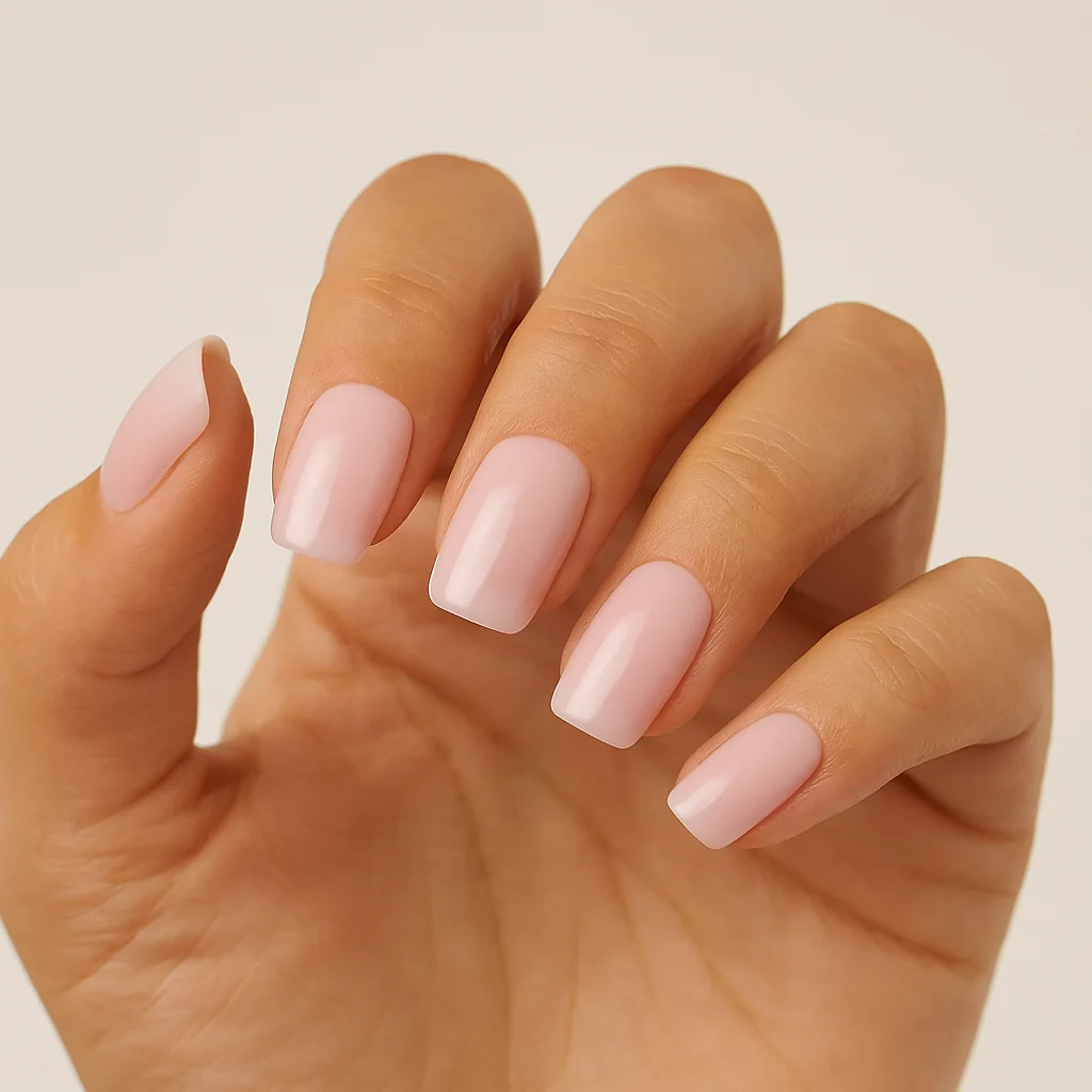 Press On French Nails Ombre Soft Pink - Image 2