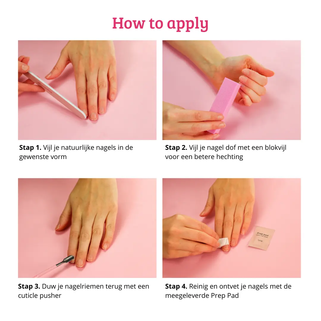 Press On French Nails Orange Waves - Image 6