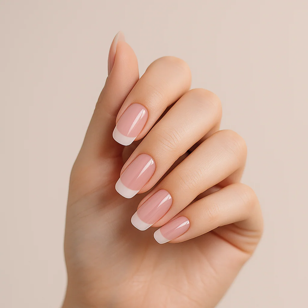 Press On French Nails White / Pink - Image 2