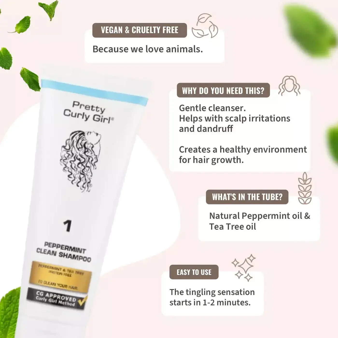 Peppermint Clean Shampoo 100 ml. - Image 2