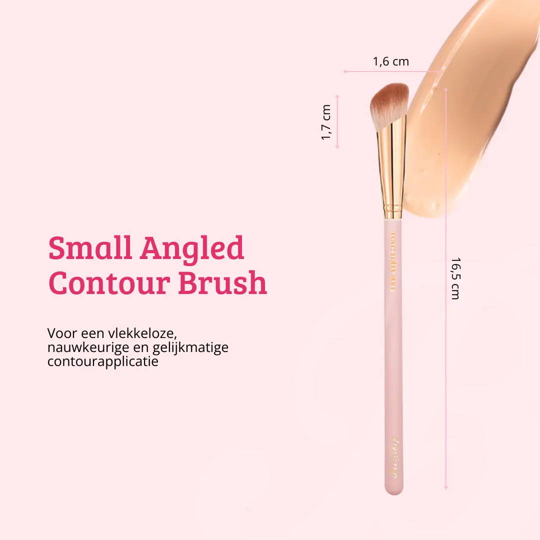 Soft Pink & Gold Small Angled Contour Brush - Image 7
