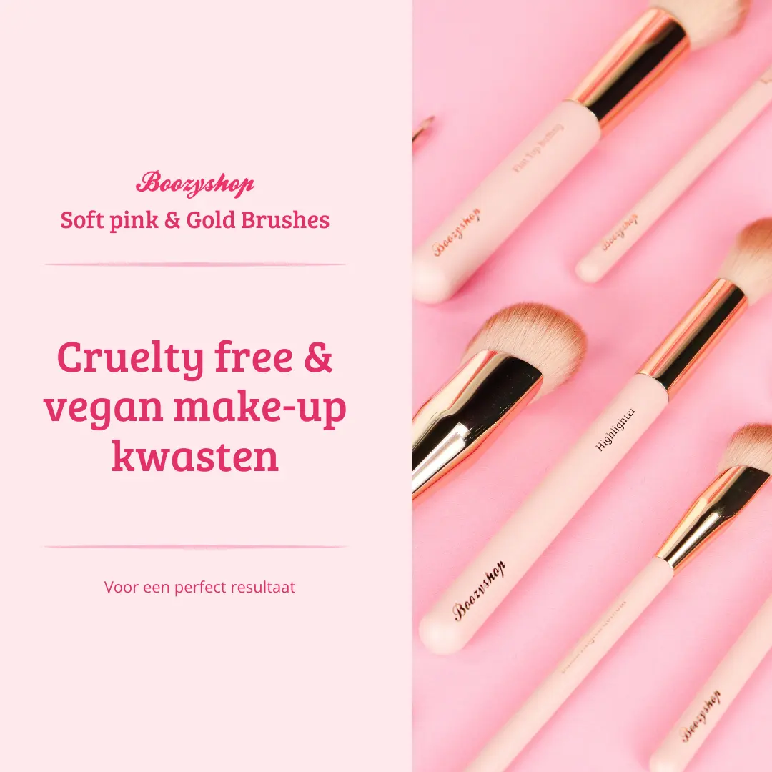Soft Pink & Gold Small Angled Contour Brush - Image 8