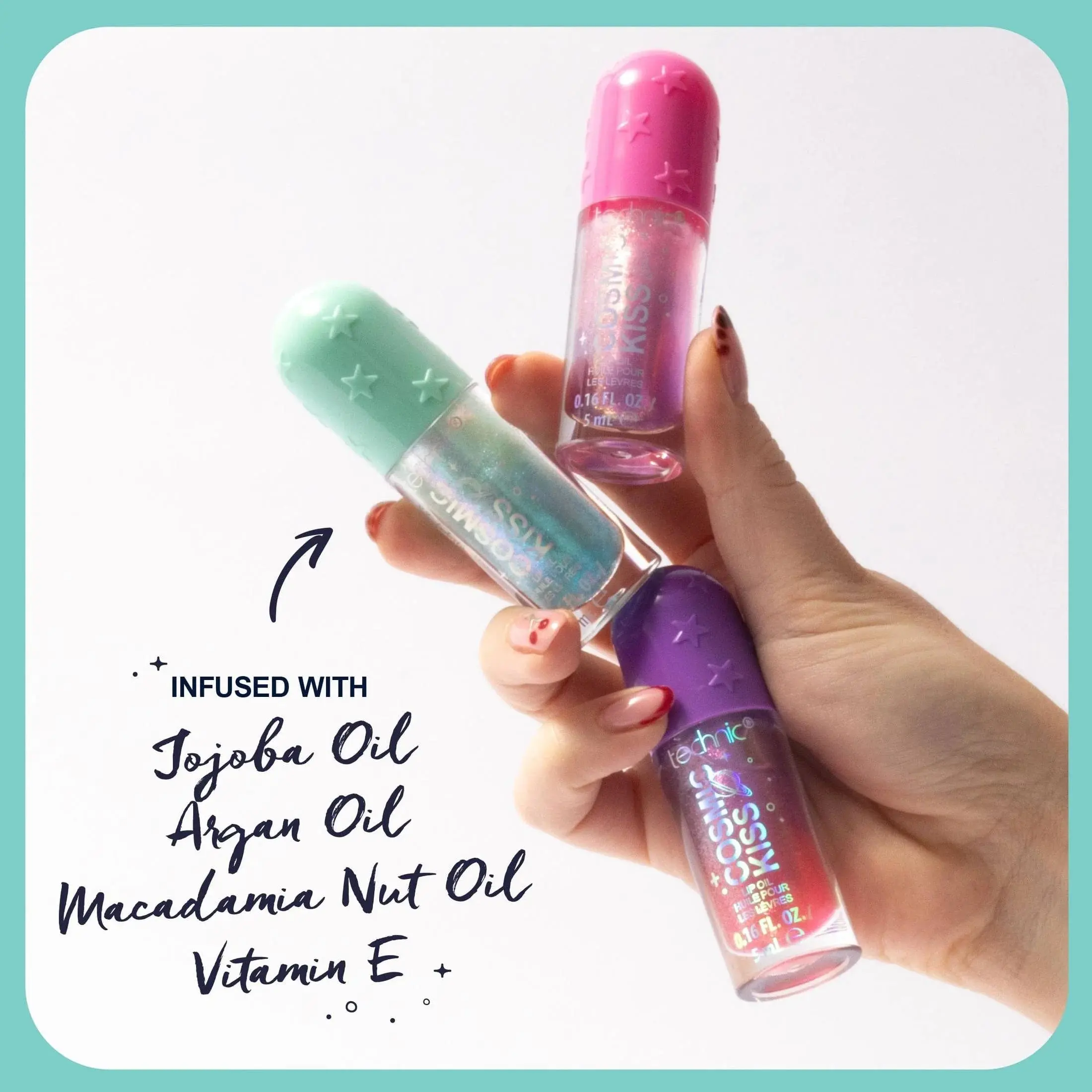 Cosmic Kiss Lip Oil Galactic Grape - Image 7