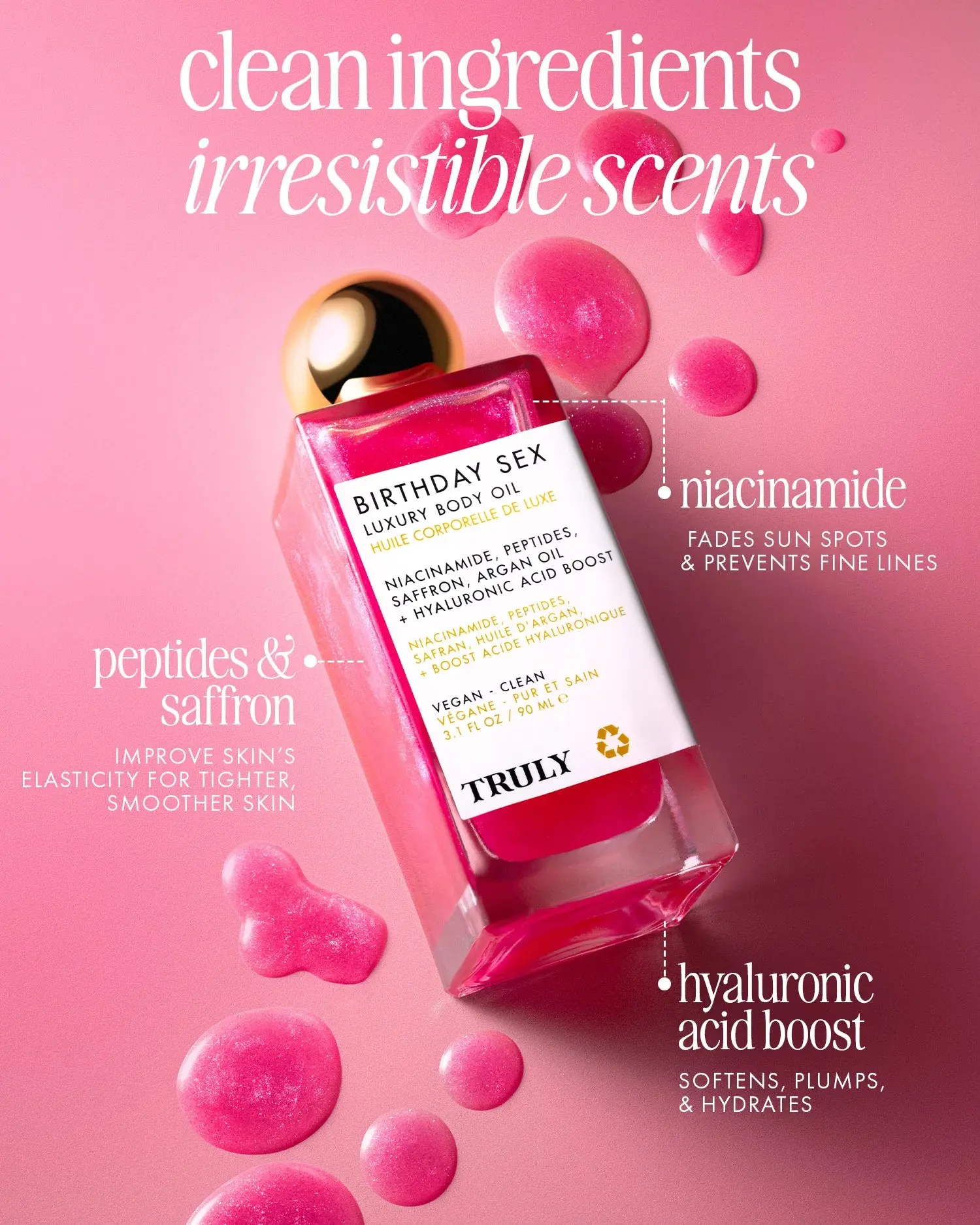 Truly Beauty Birthday Sex Luxury Body Oil - Image 3