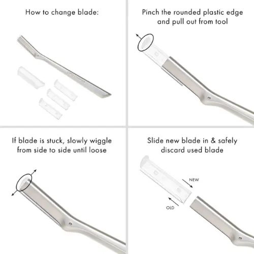 Replacement Blades Facial Razor - Image 3
