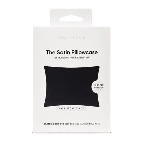 Satin Pillowcase Lava Stone Black - Image 2