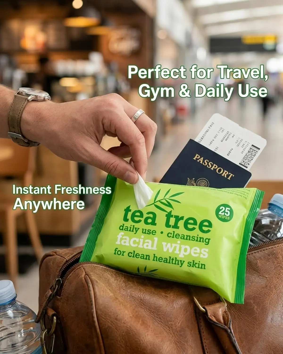 Tea Tree Facial Wipes Twin Pack - Image 4